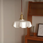 Civen Farmhouse Ruffled Pendant Light