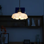 Civen Farmhouse Ruffled Pendant Light