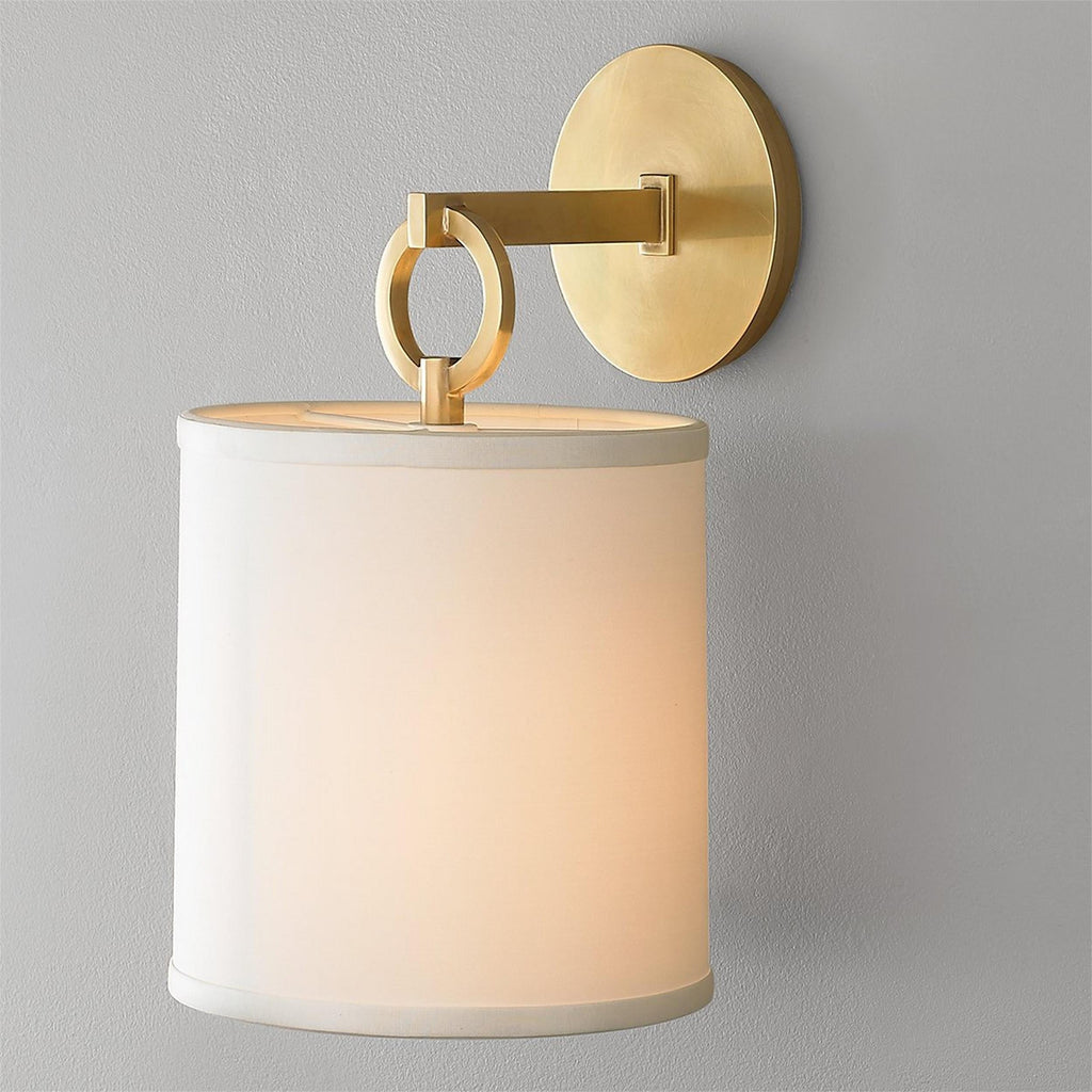 Iris Wall Lamp Farmhouse Fabric Cylindrical