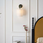 Iris Wall Lamp Farmhouse Fabric Cylindrical