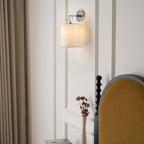 Iris Wall Lamp Farmhouse Fabric Cylindrical