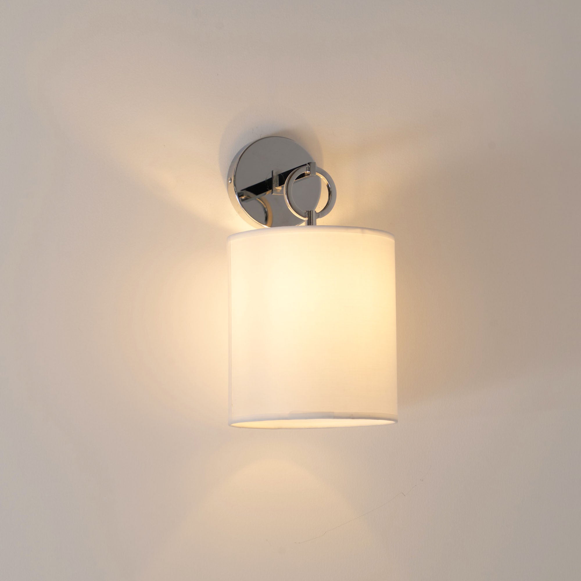 Iris Wall Lamp Farmhouse Fabric Cylindrical