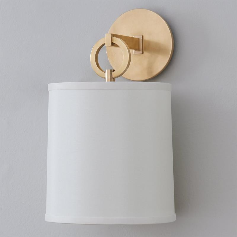 Iris Wall Lamp Farmhouse Fabric Cylindrical