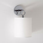 Iris Wall Lamp Farmhouse Fabric Cylindrical