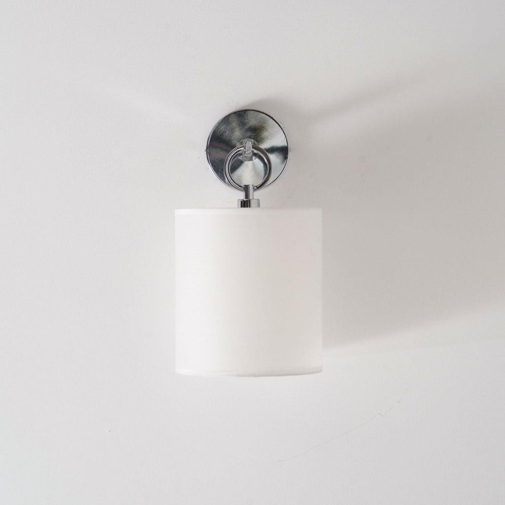Iris Wall Lamp Farmhouse Fabric Cylindrical