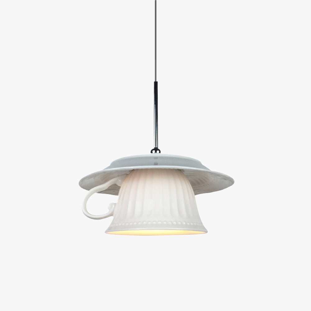 Valentina Nordic Tea Cup Ceramic Pendant Light 	Living Room