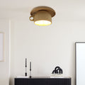 Arisha Modern Wood Cup Flush Mount Ceiling Light Bedroom