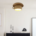Arisha Modern Wood Cup Flush Mount Ceiling Light Bedroom
