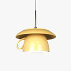 Valentina Pop Art Cup Ceramic LED Pendant Light Study Bedroom