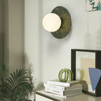 Enox Minimalist Globe Marble Wall Lamp