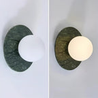 Enox Minimalist Globe Marble Wall Lamp