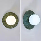 Enox Minimalist Globe Marble Wall Lamp