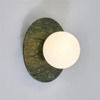 Enox Minimalist Globe Marble Wall Lamp