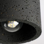 Ritta Sqaure&Round Ceiling Light  Black& Yellow Travertine