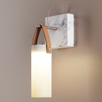 Galerie Wall Lamp Fontana Glass Leather Marble
