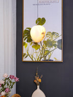 Goose Pendant Lamp Alabaster Brass Sophistication