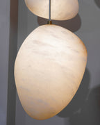 Goose Pendant Lamp Alabaster Brass Sophistication