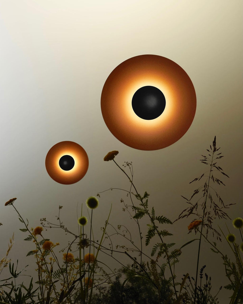 Wall Lamp Eclipse Inspired Halo Glow Modern Minimalist Art Accent