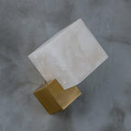 Arden Minimalist Alabaster Wall Light