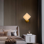 Arden Minimalist Alabaster Wall Light