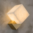 Arden Minimalist Alabaster Wall Light