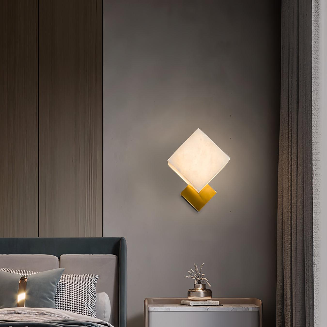 Arden Minimalist Alabaster Wall Light