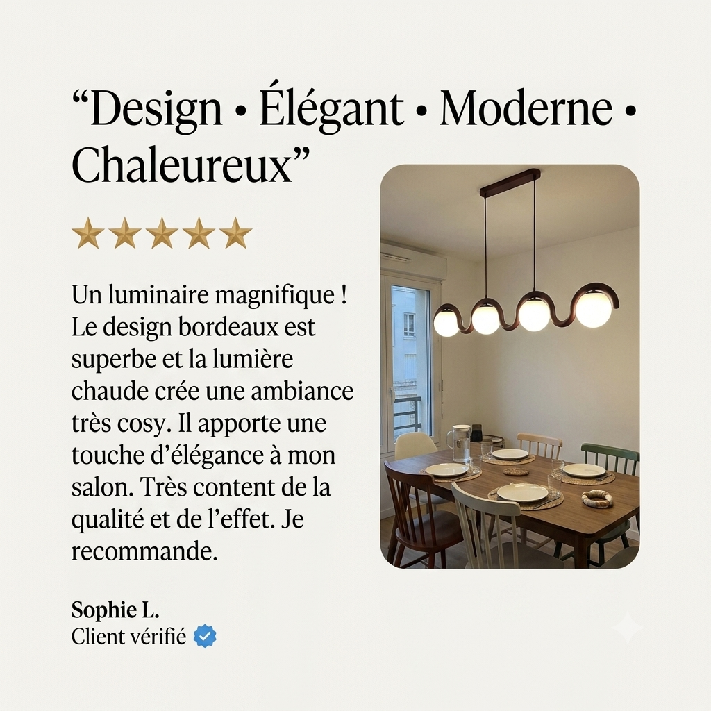 Uvanda Chandelier Linéaire