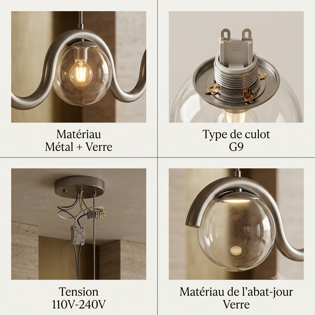 Uvanda Chandelier Linéaire