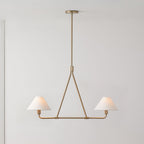 Ornuvyh Vintage Industrial Metal Fabric Chandelier