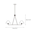 Ornuvyh Vintage Industrial Metal Fabric Chandelier