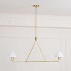 Ornuvyh Vintage Industrial Metal Fabric Chandelier