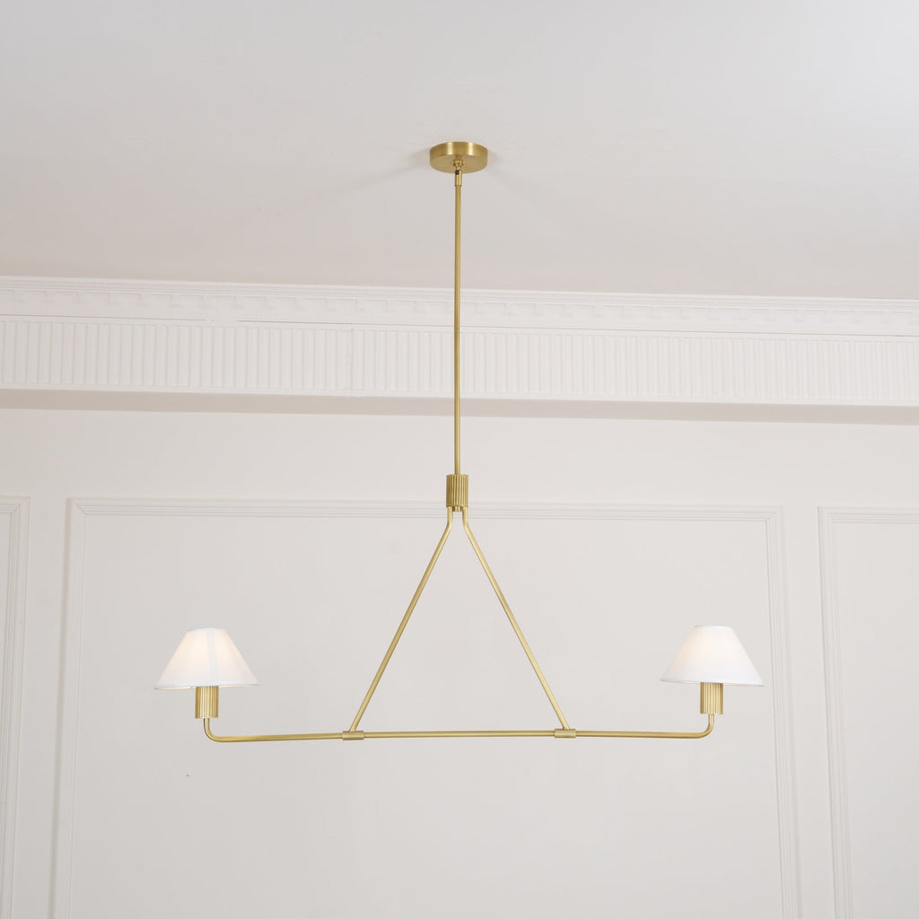 Ornuvyh Vintage Industrial Metal Fabric Chandelier