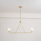 Ornuvyh Vintage Industrial Metal Fabric Chandelier
