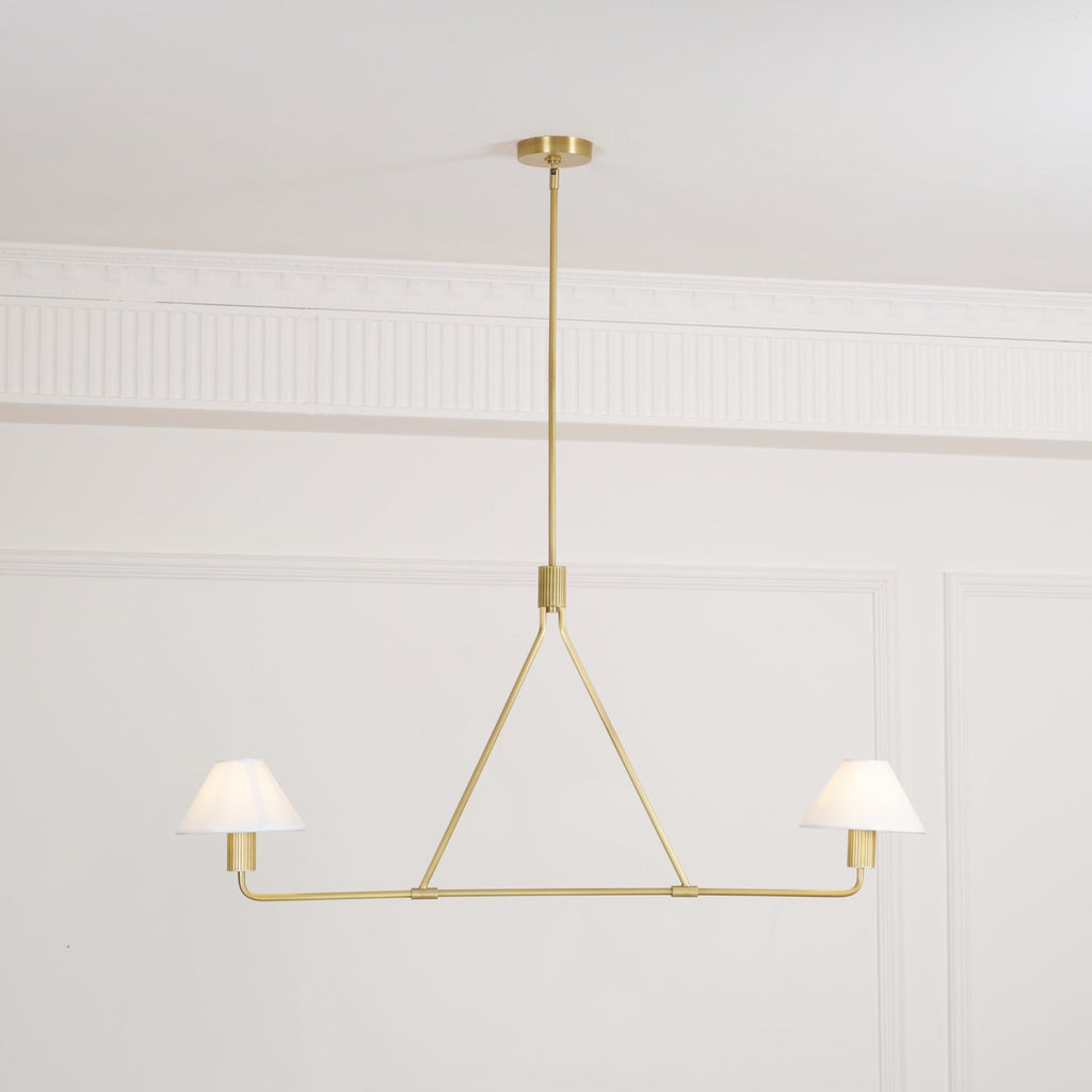 Ornuvyh Vintage Industrial Metal Fabric Chandelier