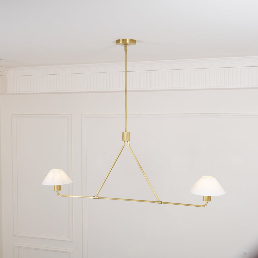 Ornuvyh Vintage Industrial Metal Fabric Chandelier
