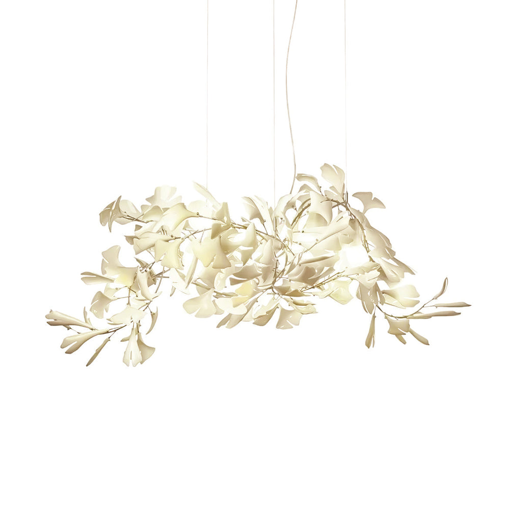 Olivia Ceramic Gingko Leaf Chandelier   Organic Curves