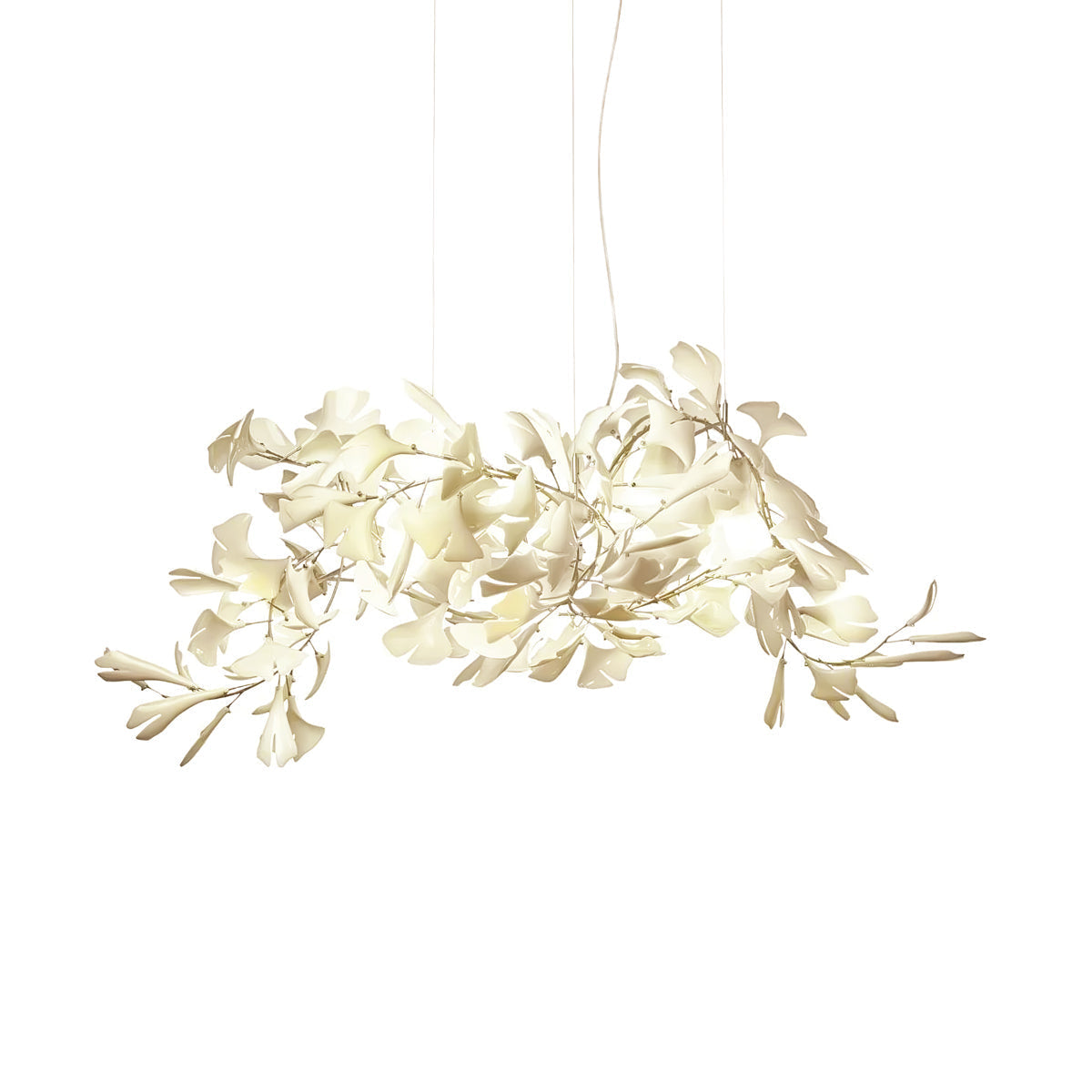 Olivia Ceramic Gingko Leaf Chandelier   Organic Curves