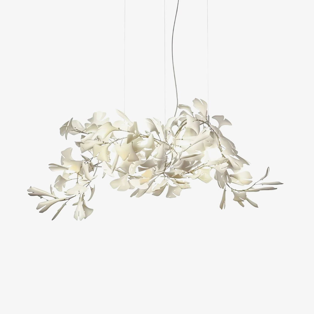 Olivia Ceramic Gingko Leaf Chandelier   Organic Curves