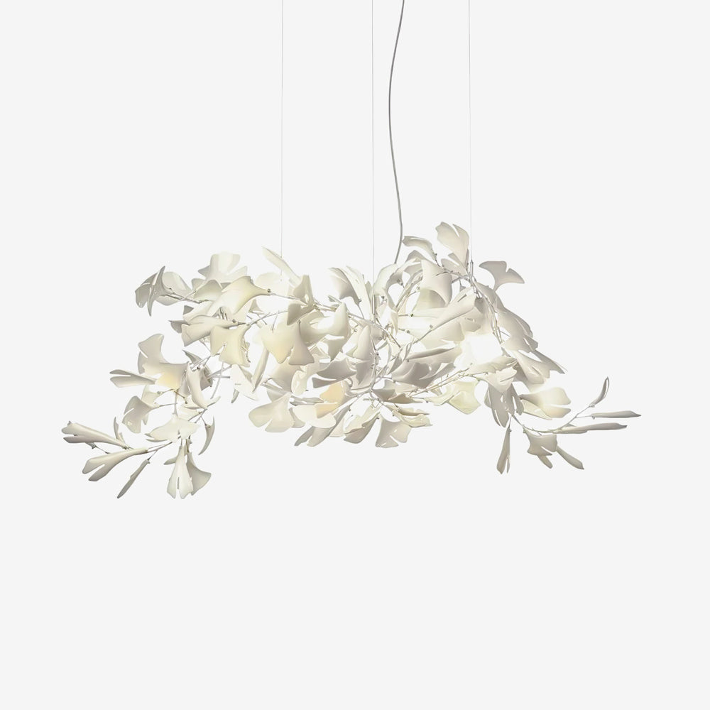 Olivia Ceramic Gingko Leaf Chandelier   Organic Curves