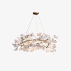 Olivia Modern Golden LED Chandelier Ceramic
