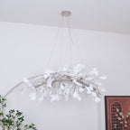 Arux Gingko Chandelier Art Deco Bent Downwards