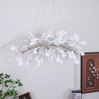 Arux Gingko Chandelier Art Deco Bent Downwards