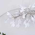 Arux Gingko Chandelier Art Deco Bent Downwards
