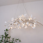 Arux Gingko Chandelier Art Deco Bent Downwards
