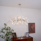 Arux Gingko Chandelier Art Deco Bent Downwards
