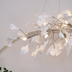 Arux Gingko Chandelier Art Deco Bent Downwards
