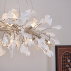 Arux Gingko Chandelier Art Deco Bent Downwards