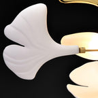 Arux Gingko Chandelier Art Deco Bent Downwards