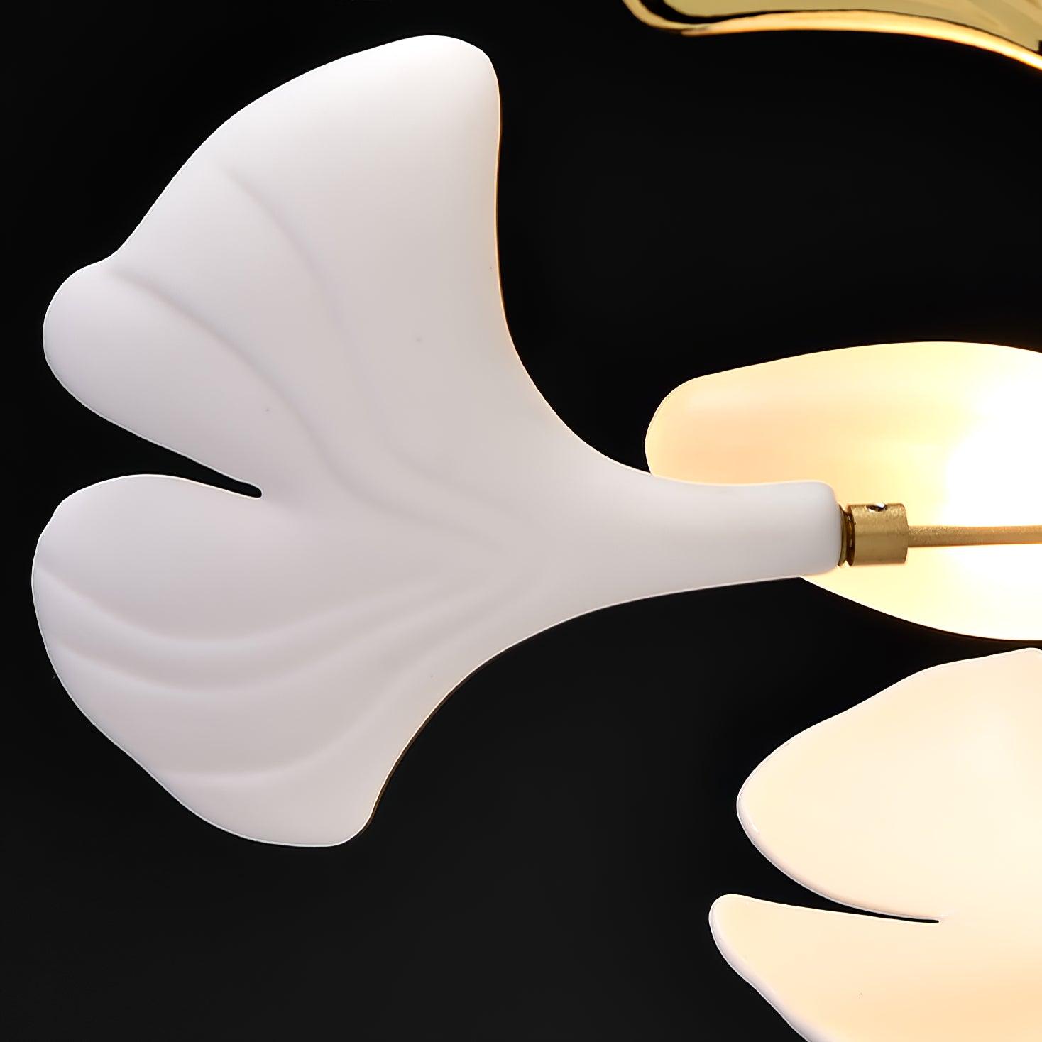 Arux Gingko Chandelier Art Deco Bent Downwards