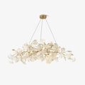 Arux Gingko Chandelier Art Deco Bent Downwards